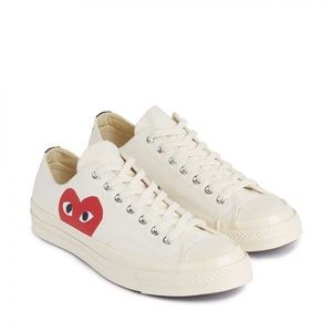 Comme Des Garçons Play x Converse Beige Low